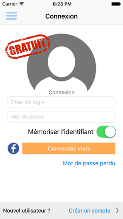 login pour passer une annonce gratuite sur iphone