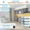 Vente Appartement Saint-denis  97400 3 pieces 71 m2