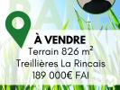 Vente Terrain Treillieres  44119 826 m2