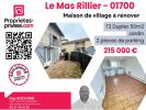 Vente Maison Miribel  01700 2 pieces 50 m2