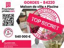 Vente Maison Gordes 84220 4 pieces 130 m2