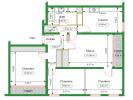 Location Appartement Chenove  21300 4 pieces 72 m2