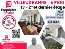 Vente Appartement Villeurbanne  69100 3 pieces 74 m2
