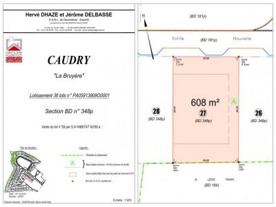 Vente Terrain CAUDRY 59540