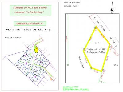 Vente Terrain FILLE 72210