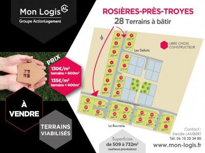 Vente Terrain ROSIERES 10430