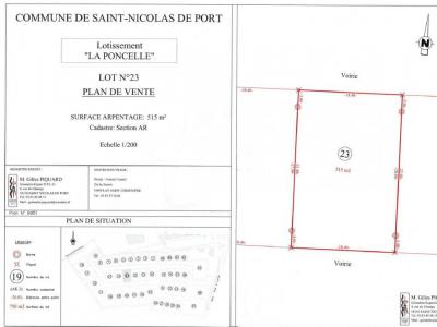 For sale Land SAINT-NICOLAS-DE-PORT  54