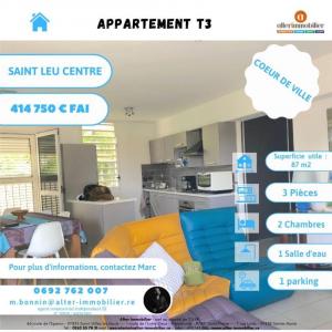 Vente Appartement 3 pices ON-SAINT-LEU 97436