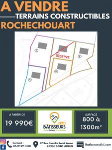For sale Land ROCHECHOUART  87