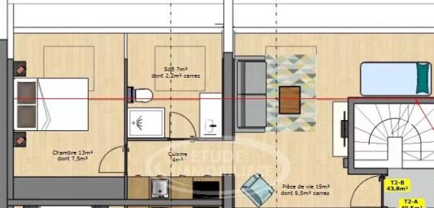 Vente Appartement 2 pices SAUTRON 44880