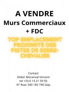 Vente Commerce SAINT-CHAFFREY 05330
