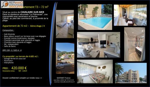Vente Appartement 3 pièces CAVALAIRE-SUR-MER 83240