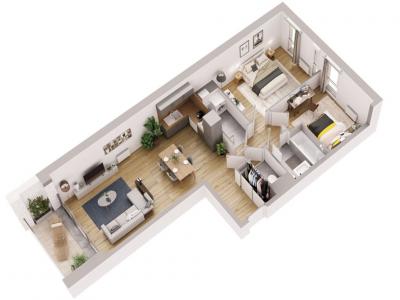 Vente Appartement 3 pièces MARCQ-EN-BAROEUL 59700