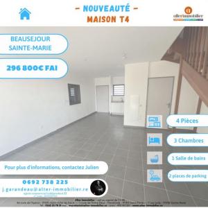 Vente Maison 4 pièces SAINTE-MARIE 97438