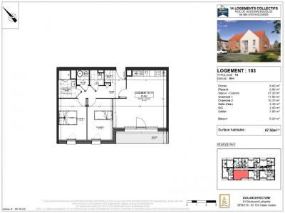 Vente Appartement 3 pièces STEENVOORDE 59114