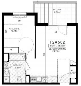 Location Appartement 2 pièces CLERMONT-FERRAND 63000