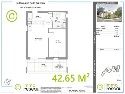 Vente Appartement 2 pièces BRETIGNOLLES-SUR-MER 85470