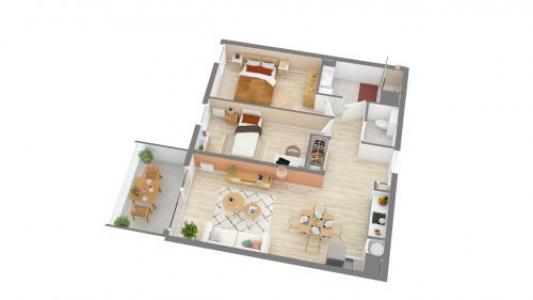 Location Appartement 3 pièces SAINT-JEAN-DE-BRAYE 45800