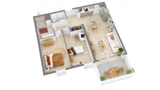 Location Appartement 3 pièces SAINT-JEAN-DE-BRAYE 45800