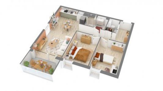 Location Appartement 3 pièces SAINT-JEAN-DE-BRAYE 45800