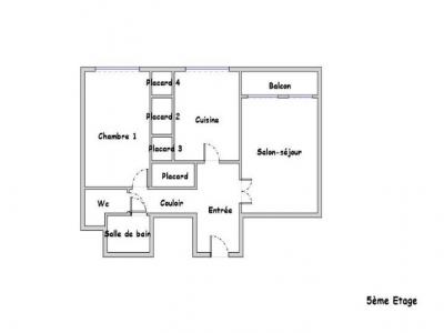 Location Appartement 2 pièces VILLEURBANNE 69100
