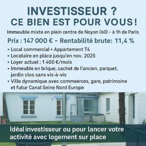 Vente Immeuble NOYON 60400