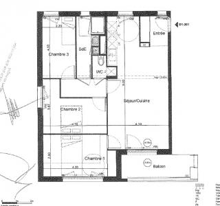 Location Appartement 4 pièces SAINT-JACQUES-DE-LA-LANDE 35136