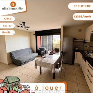 Location Appartement 3 pièces SAINTE-CLOTILDE 97490