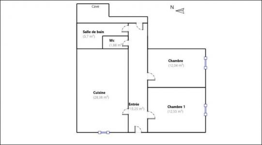 Location Appartement 3 pièces RIBERAC 24600