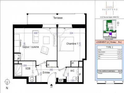 Location Appartement 2 pièces PAU 64000