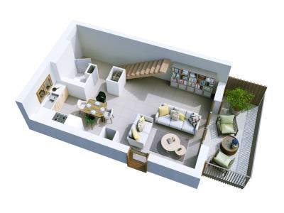 Vente Appartement 3 pièces RIVIERE-ENVERSE 74440