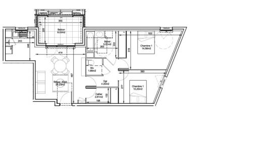 Location Appartement 3 pièces NEUVILLE-SUR-SAONE 69250