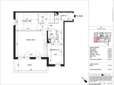 Location Appartement 3 pièces QUETIGNY 21800