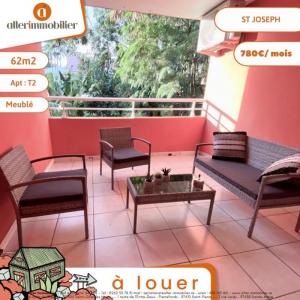 Location Appartement 2 pices SAINT-JOSEPH 97480