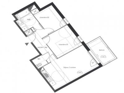 Location Appartement 3 pièces VERTOU 44120