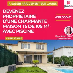Vente Maison 5 pièces LAURIS 84360