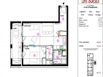 Location Appartement 2 pièces STRASBOURG 67100