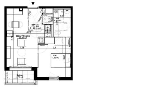 photo For rent Apartment CRAPONNE 69