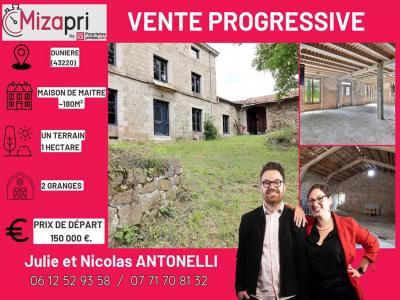 Vente Maison 6 pièces RIOTORD 43220
