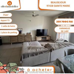 Vente Appartement 3 pièces SAINTE-CLOTILDE 97490