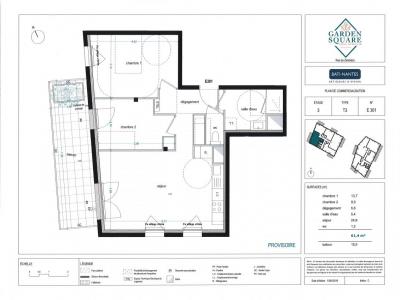 Location Appartement 3 pièces SAINT-HERBLAIN 44800