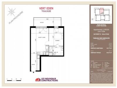 Location Appartement 2 pièces TOULOUSE 31400