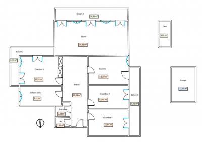 Location Appartement 4 pièces VILLEURBANNE 69100