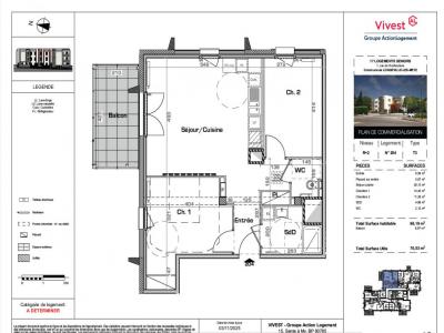 For rent Apartment LONGEVILLE-LES-METZ 