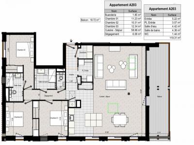 Vente Appartement 4 pices MORILLON 74440