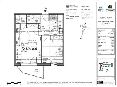 Vente Appartement 3 pièces CUCQ 62780