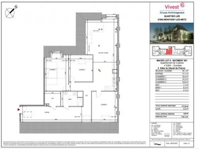 Location Appartement 4 pièces MONTIGNY-LES-METZ 57158
