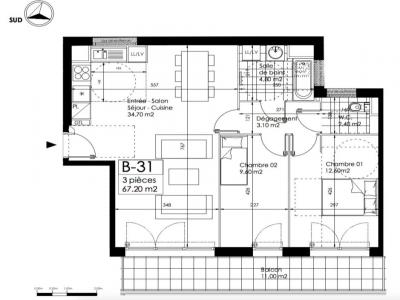 Location Appartement 3 pices NOISY-LE-SEC 93130