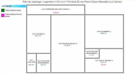 Vente Appartement 2 pièces MARSEILLE-10EME-ARRONDISSEMENT 13010