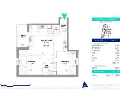 Location Appartement 3 pièces OUISTREHAM 14150